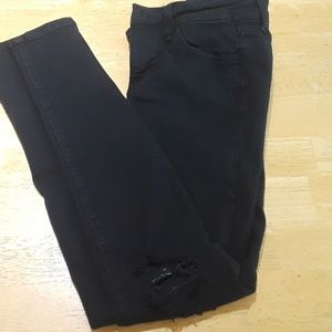 American Eagle Girls 4 Black Ripped Jeans